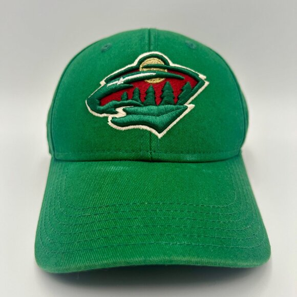 Minnesota Wild Hockey YOUTH Adjustable Green Baseball Hat Complete Kids Look - Picture 1 of 9